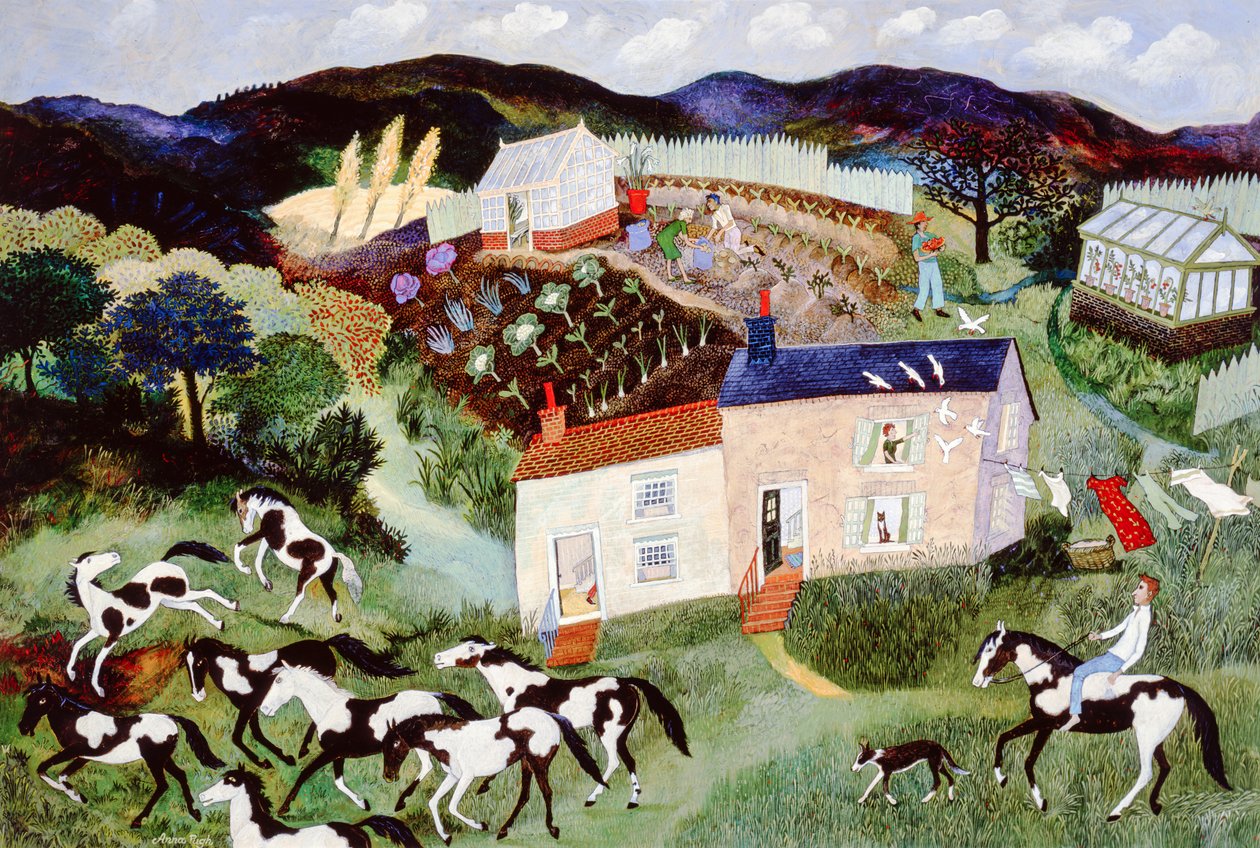 Kartoffelernte, 2001 von Anna Pugh