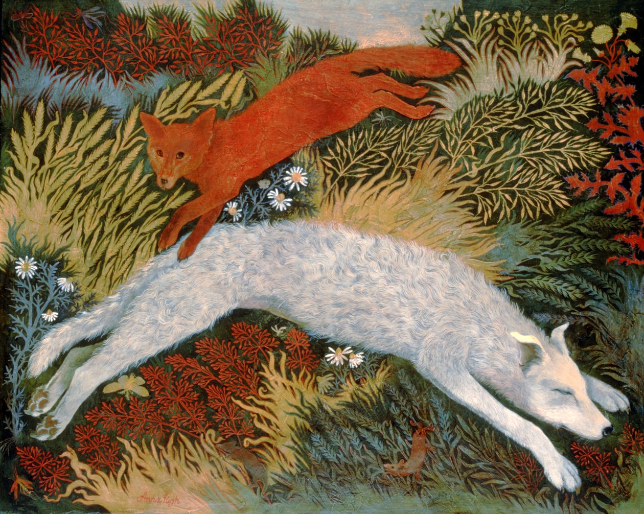 Schneller roter Fuchs fauler Hund von Anna Pugh