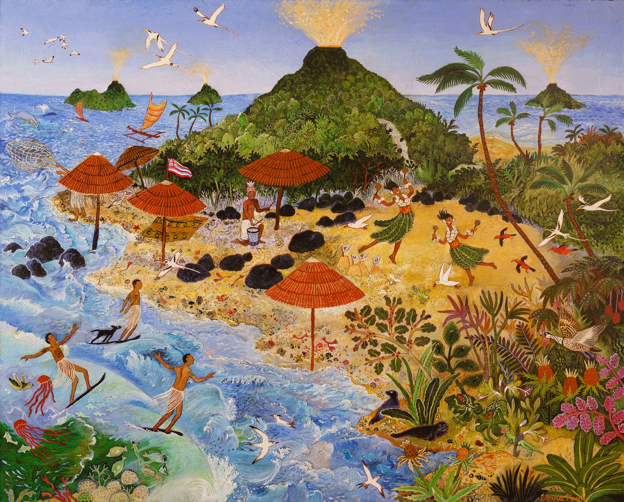 Schlafende Hunde von Anna Pugh