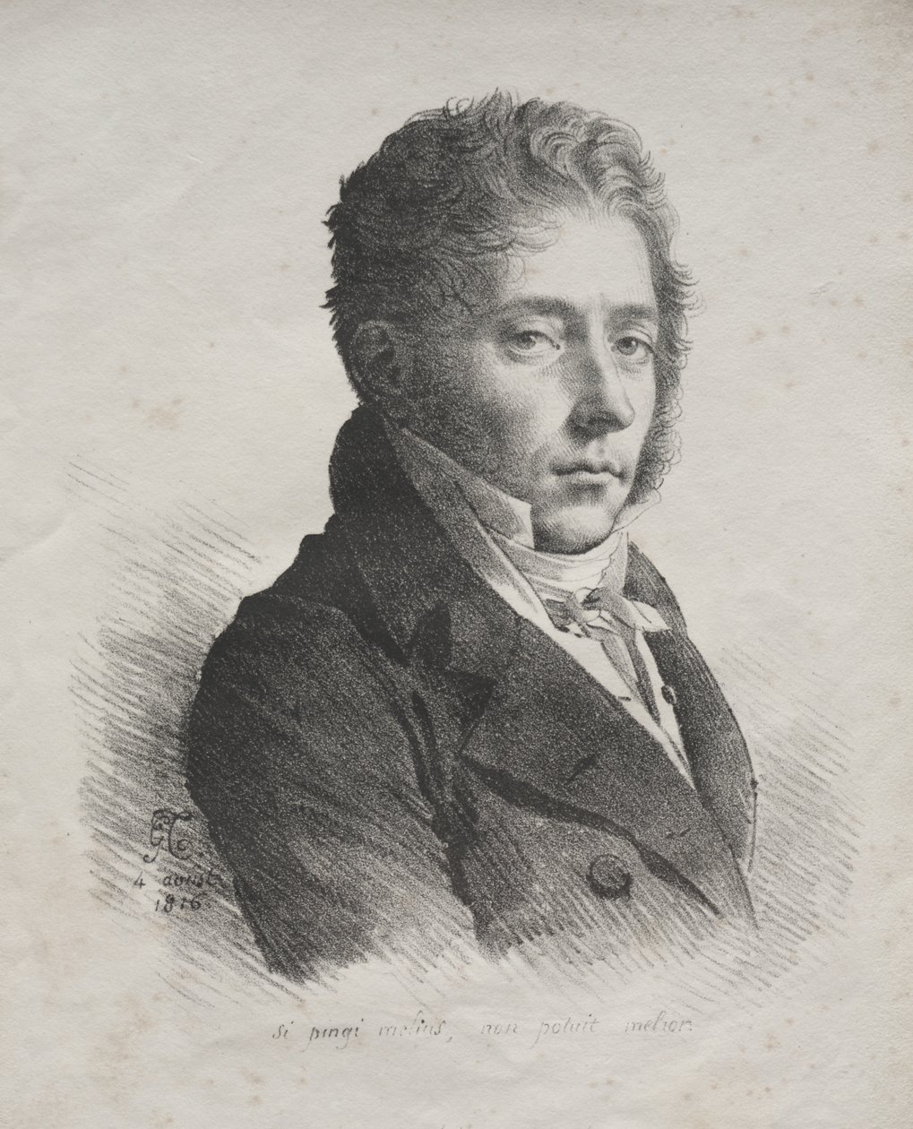 Sammlung lithografischer Versuche: Porträt von M. Coupin de La Couperie von Anne-Louis Girodet de Roucy-Trioson