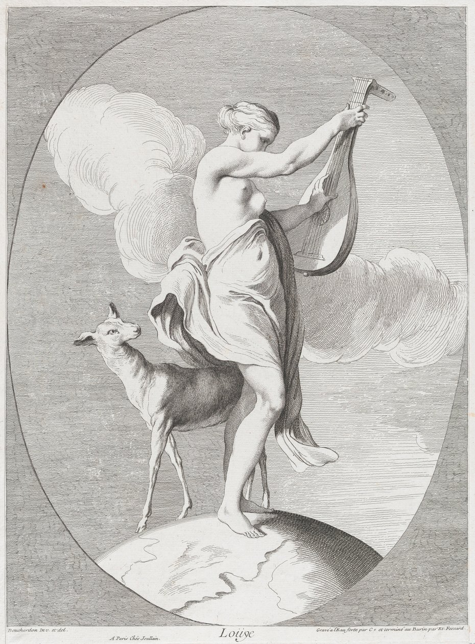 Hören, 1730-65 von Anne Claude Philippe de Caylus, Etienne Fessard