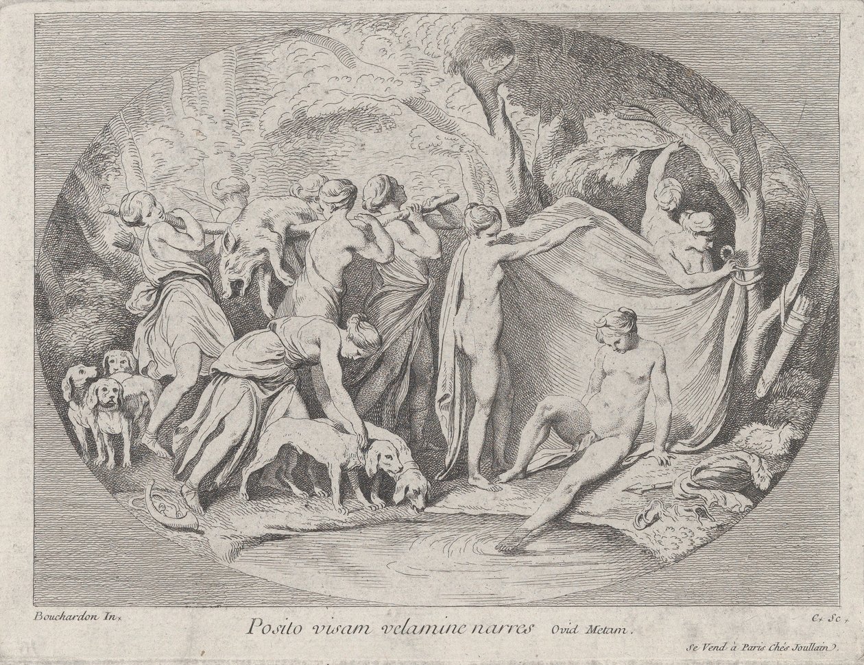 Diana beim Bad nach der Rückkehr von der Jagd von Anne Claude Philippe de Caylus