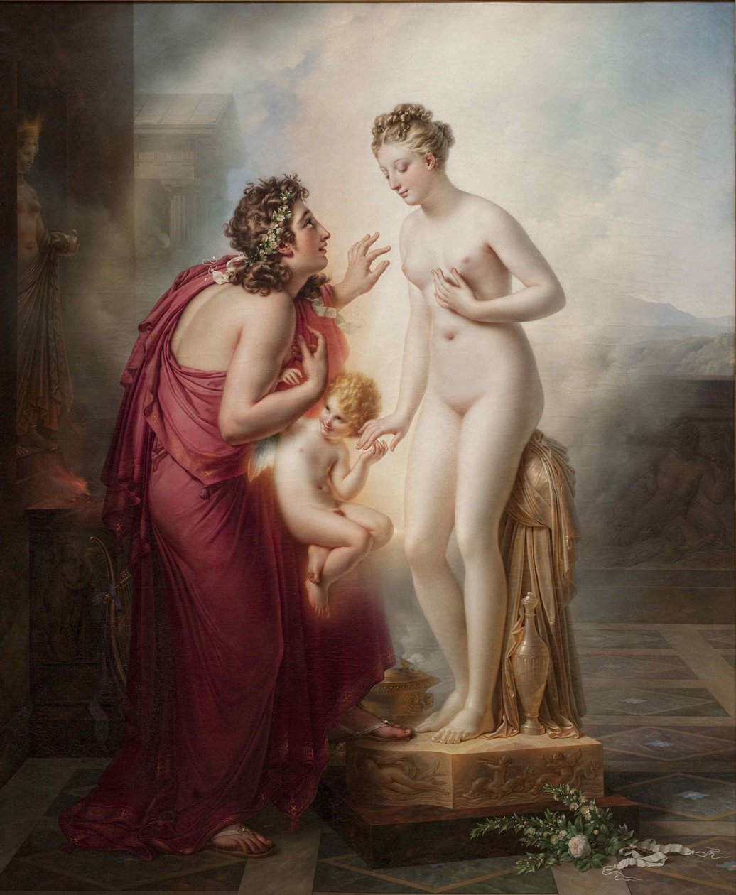 Pygmalion und Galatea, vor 1819 von Anne Louis Girodet de Roucy Trioson