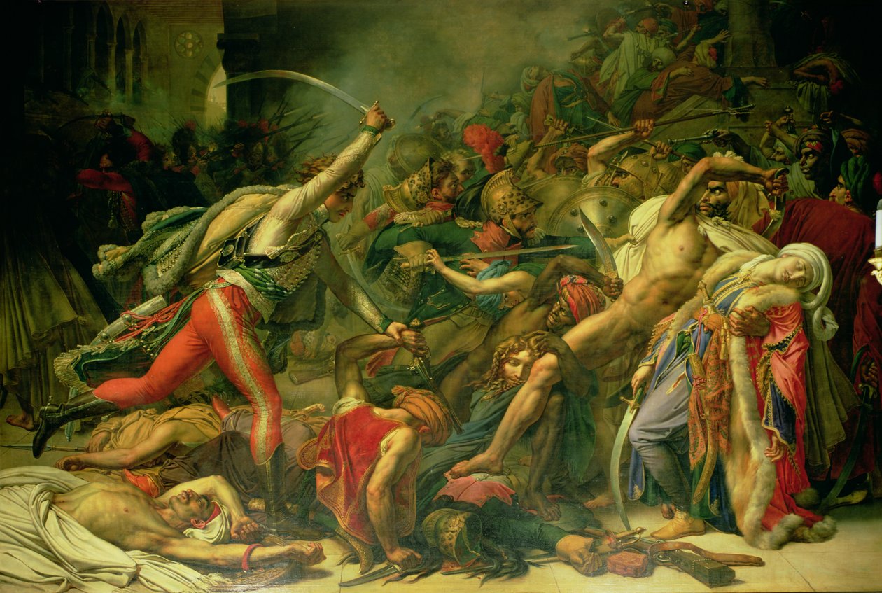 Der Aufstand in Kairo, 21. Oktober 1798, 1810 von Anne Louis Girodet de Roucy Trioson