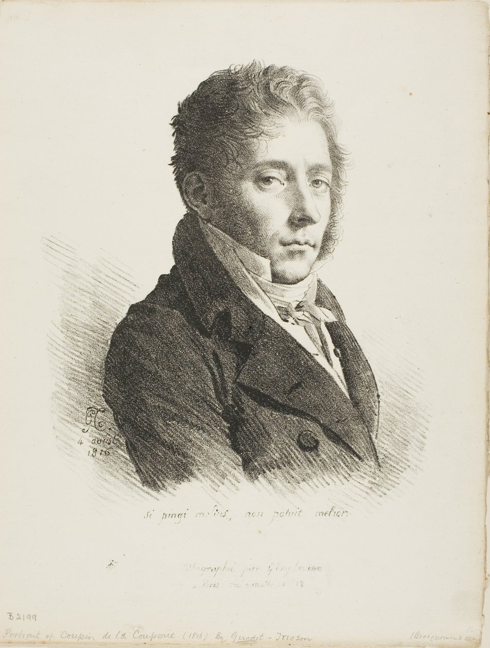 Porträt von Coupin de la Couperie von Anne Louis Girodet de Roussy Trioson