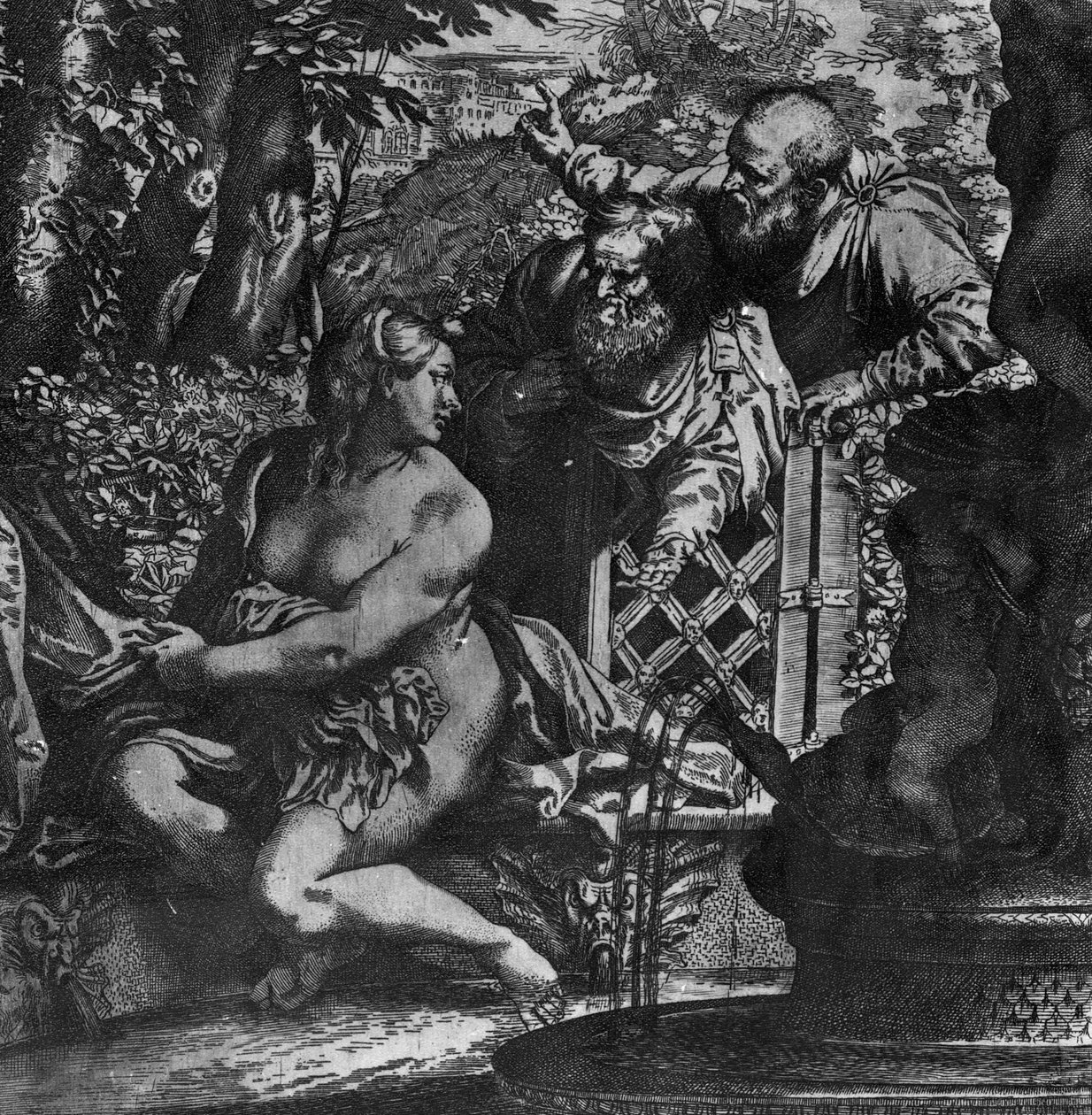 Susanna und die Ältesten, um 1590 von Annibale Carracci