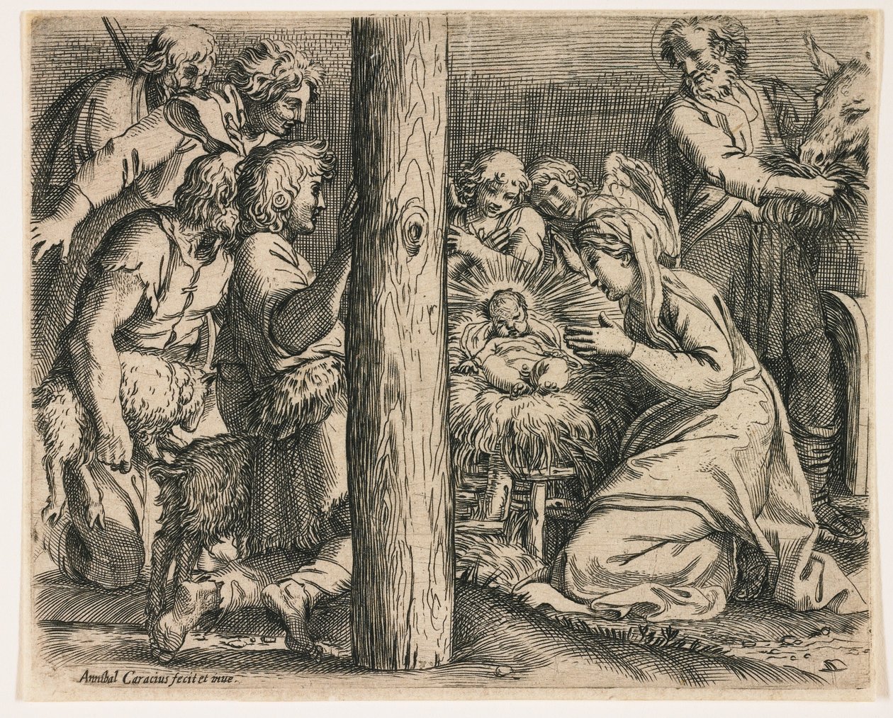 Die Anbetung der Hirten von Annibale Carracci