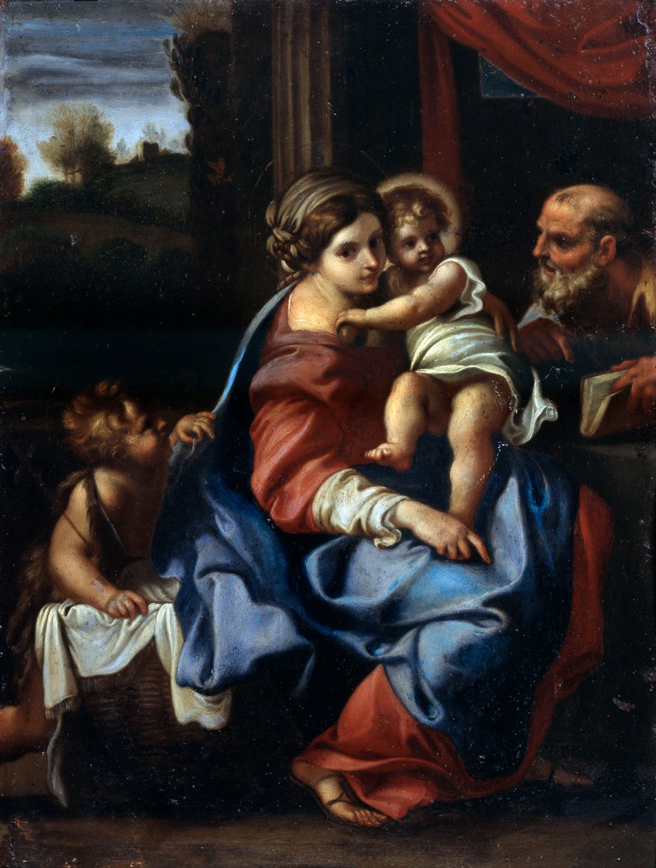Die Heilige Familie mit Johannes dem Täufer als Junge, spätes 16. oder frühes 17. Jahrhundert von Annibale Carracci