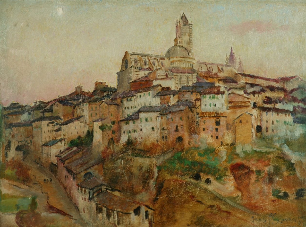 Die Stadt Siena von Annie Louisa Swynnerton