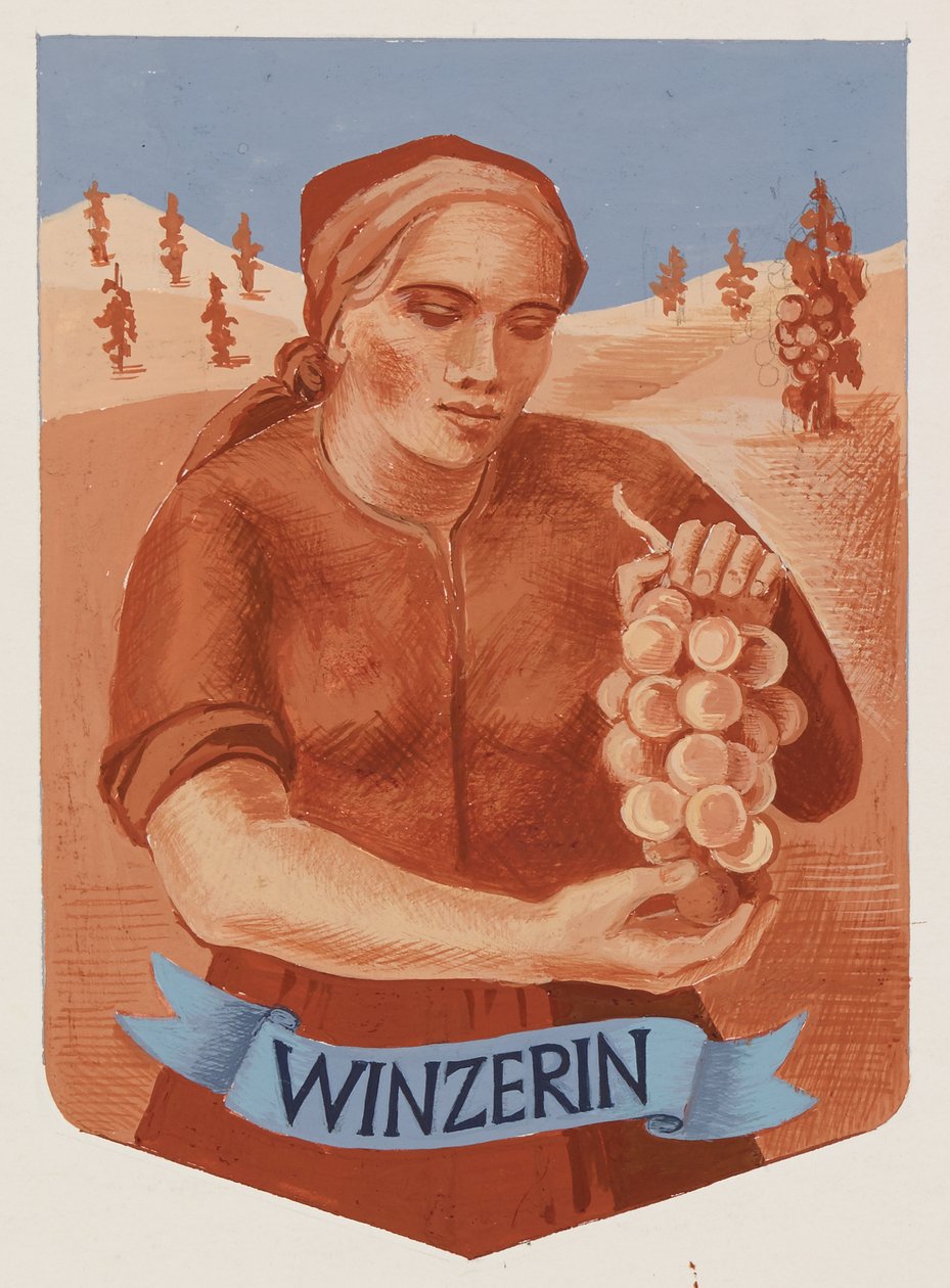 Winzerin von Anny Dollschein