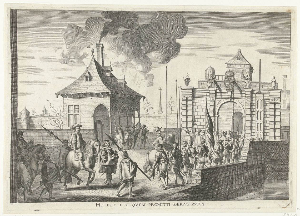 Ankunft am Brügger Tor von Gent; Einzug von Ferdinand in Gent im Jahr 1635 von Anonymous