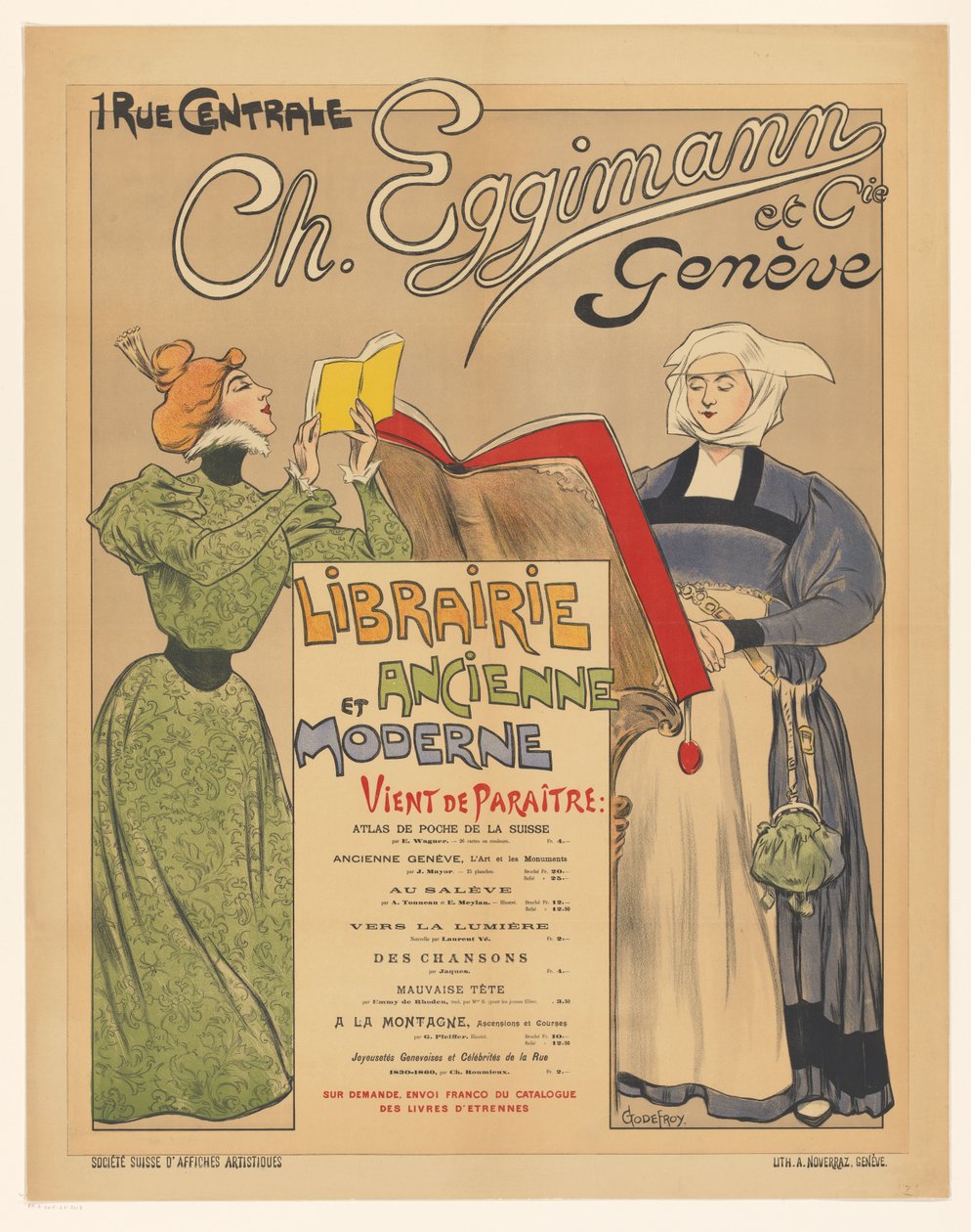 Plakat des Verlags Ch. Eggimann et Cie in Genf von Anonymous