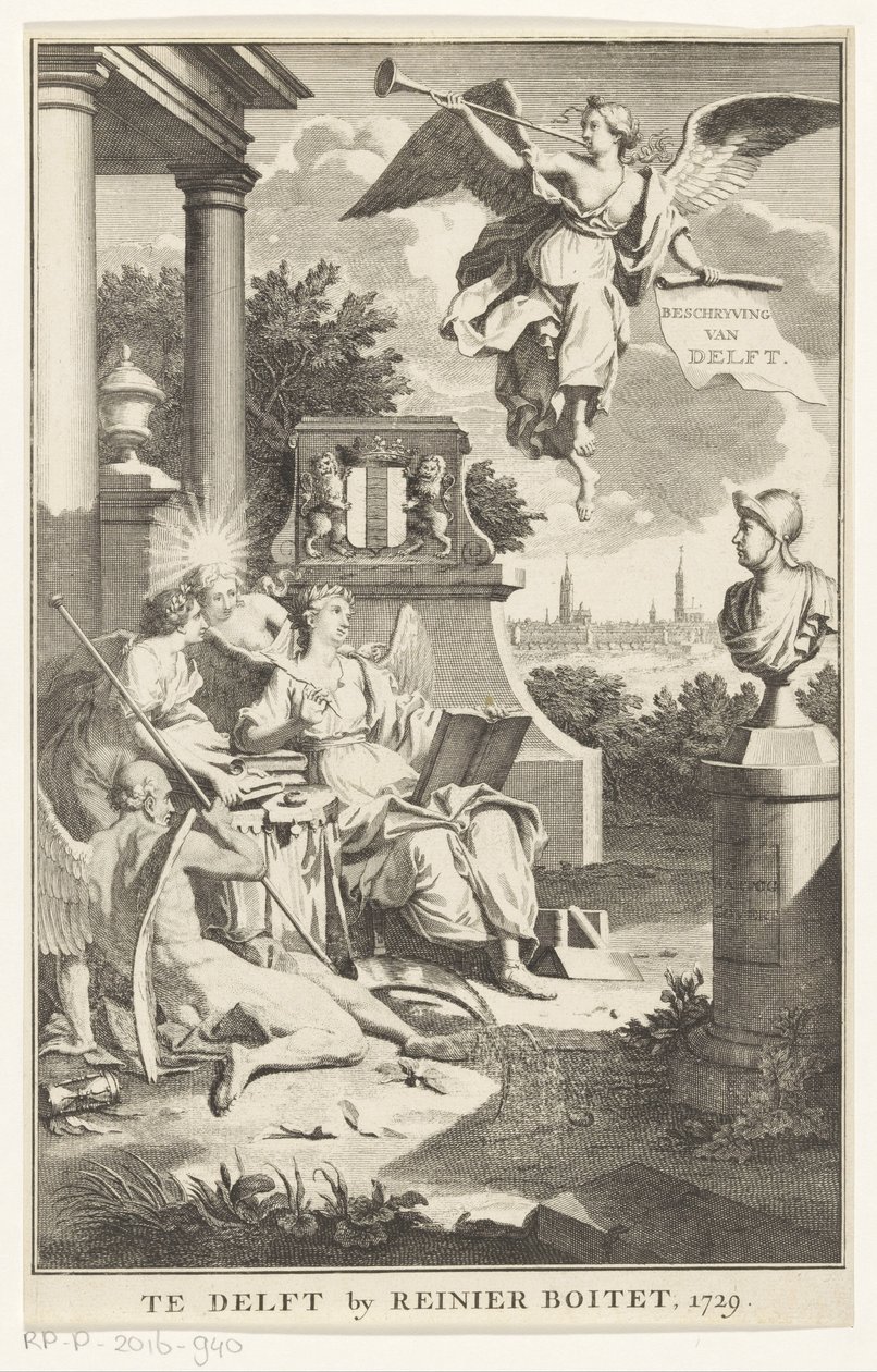 Allegorie auf Delft von Anonymous