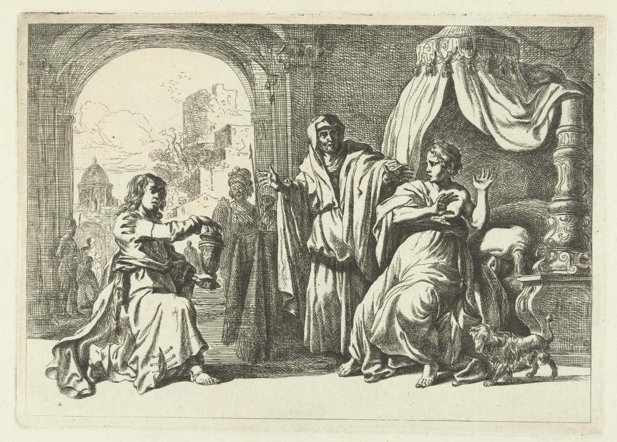 Artemisia erhält die Urne mit der Asche ihres verstorbenen Ehemanns Mausolus von Anonymous