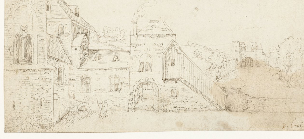 Innenhof eines Schlosses von Anonymous
