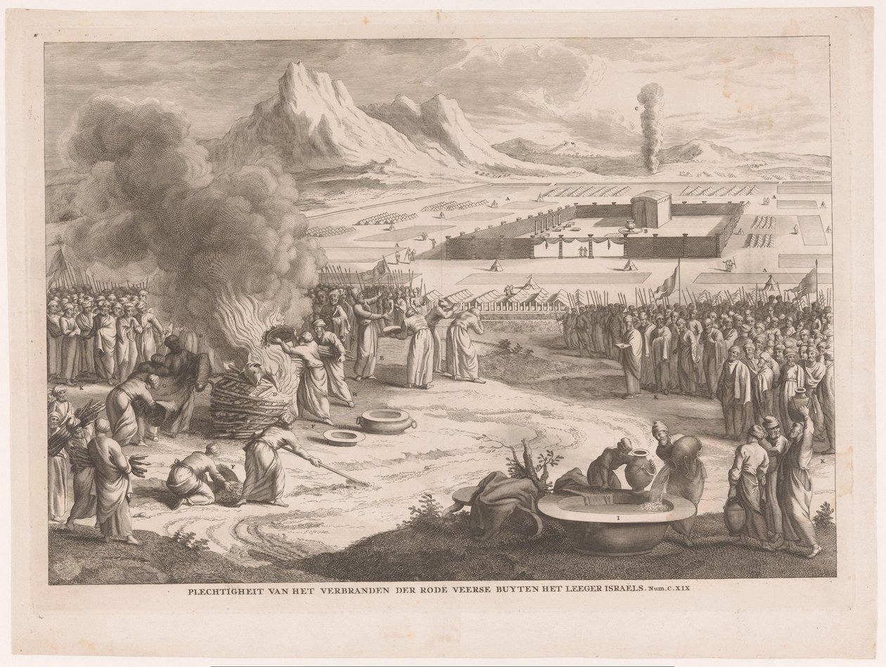 Brandopfer durch die Israeliten von Anonymous