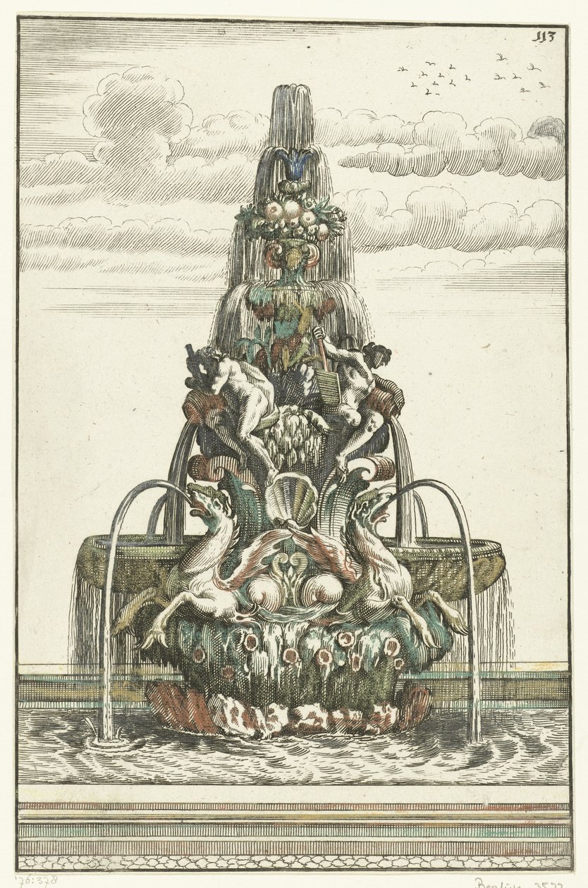 Brunnen in Form einer Pyramide von Anonymous