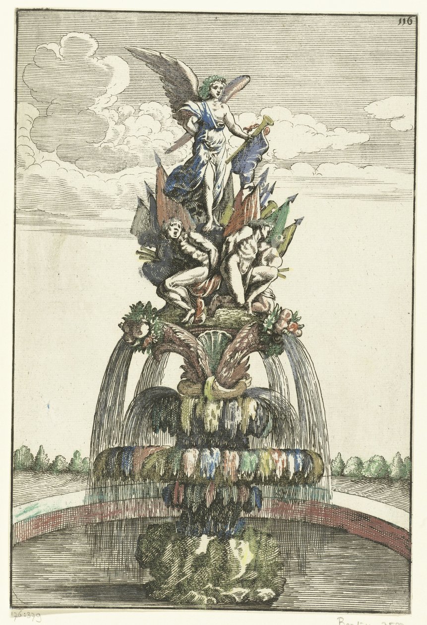 Brunnen mit Statue von Victoria von Anonymous