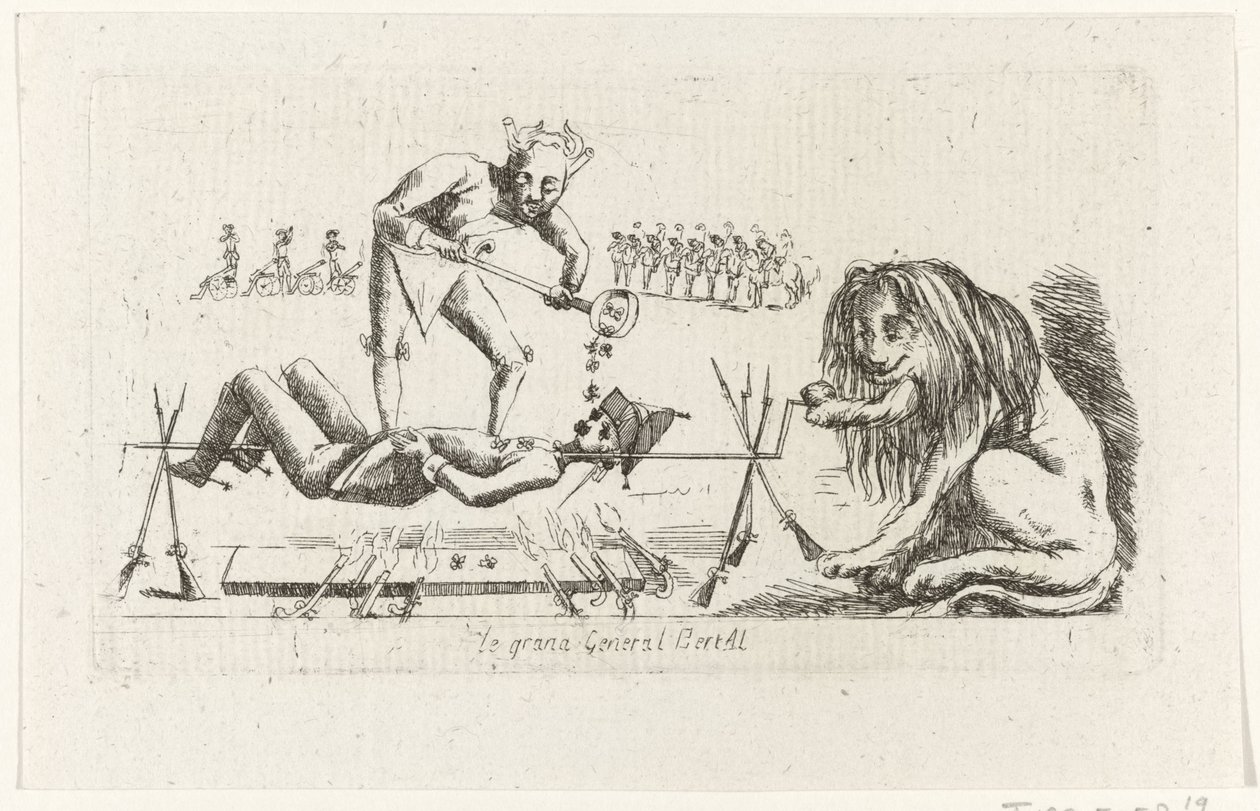 General Bertay am Spieß von Anonymous