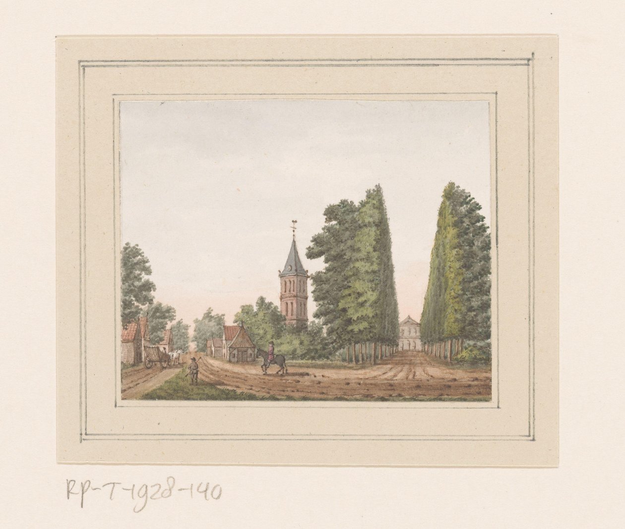 Ansicht von Oostkapelle mit Haus Rijnsburg in Zeeland von Anonymous