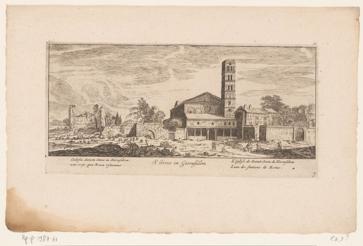 Ansicht der Santa Croce in Gerusalemme, Rom von Anonymous