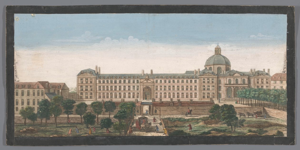 Ansicht des Hôpital de la Salpêtrière in Paris von Anonymous