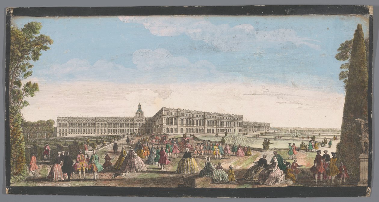 Ansicht des Schlosses von Versailles vom Garten aus gesehen von Anonymous