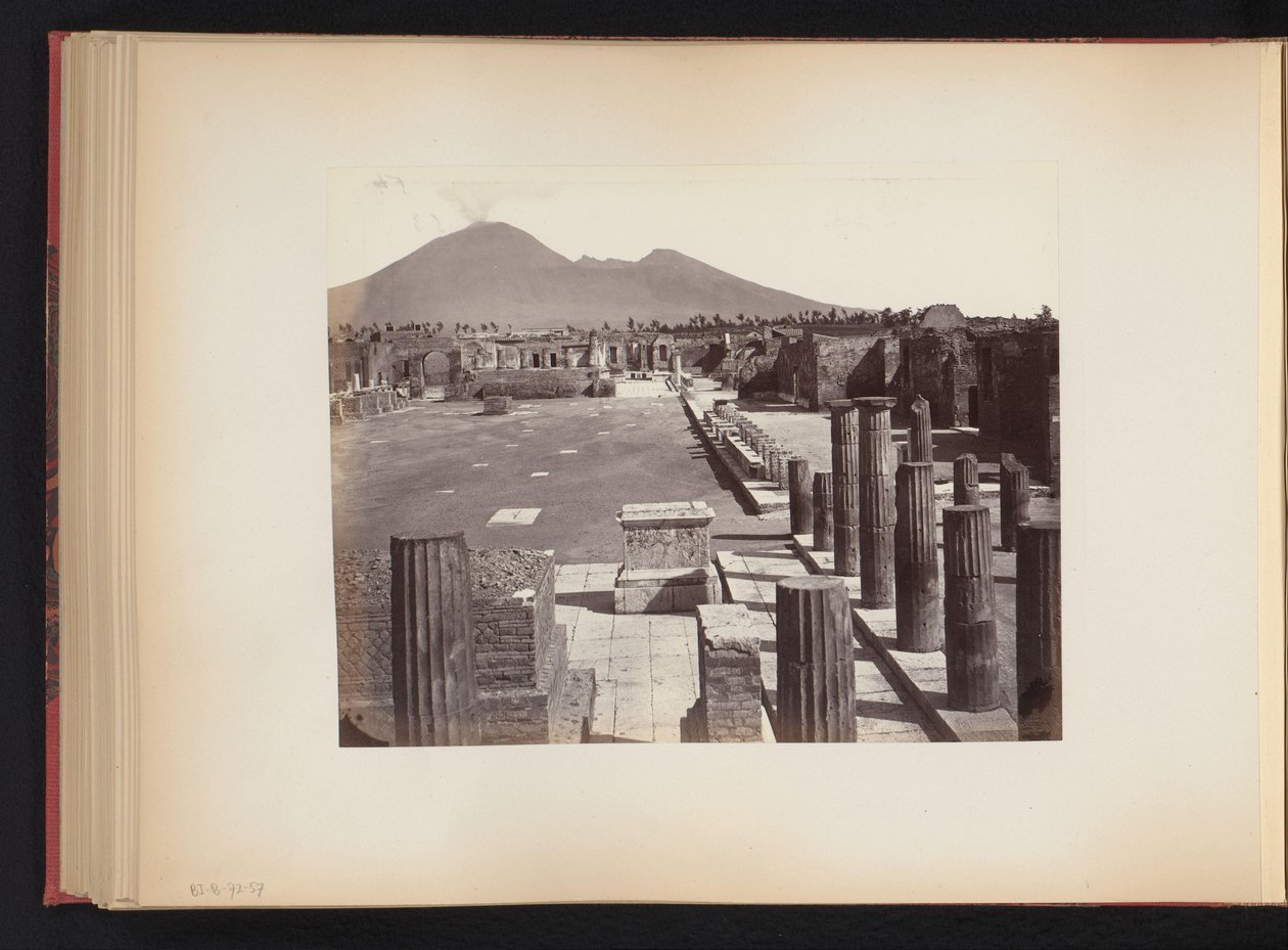 Ansicht des Piazza del Foro in Pompeji, Italien von Anonymous