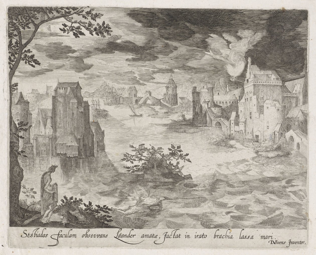 Hero und Leander (Szenen aus Ovids Metamorphosen) von Anonymous