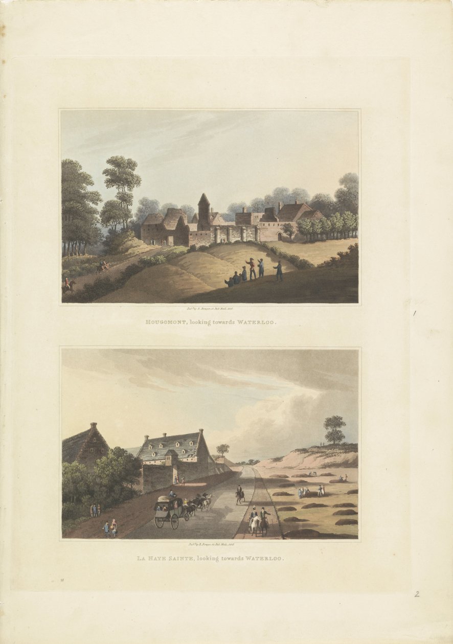 Hougoumont und La Haye-Sainte von Anonymous