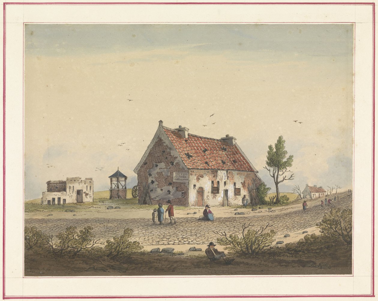 La Belle Alliance (Sieben Platten von Waterloo und Umgebung) von Anonymous