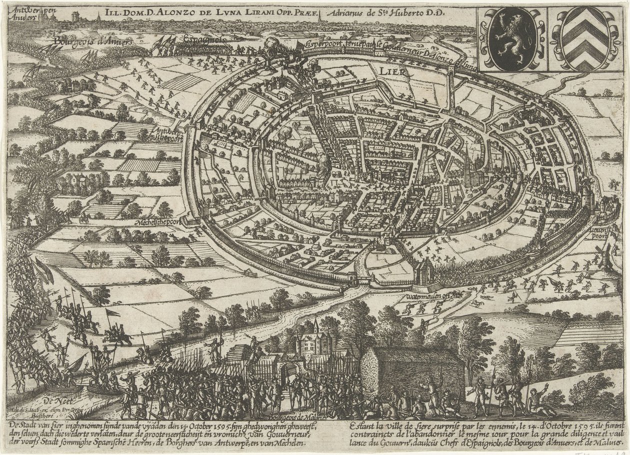 Lier eingenommen und verlassen durch das Staatsheer, 1595 von Anonymous