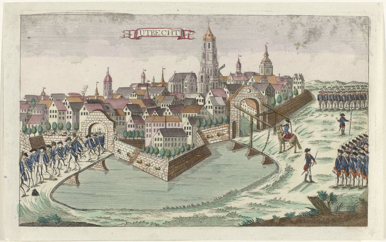 Patrioten verlassen Utrecht, 1787 von Anonymous