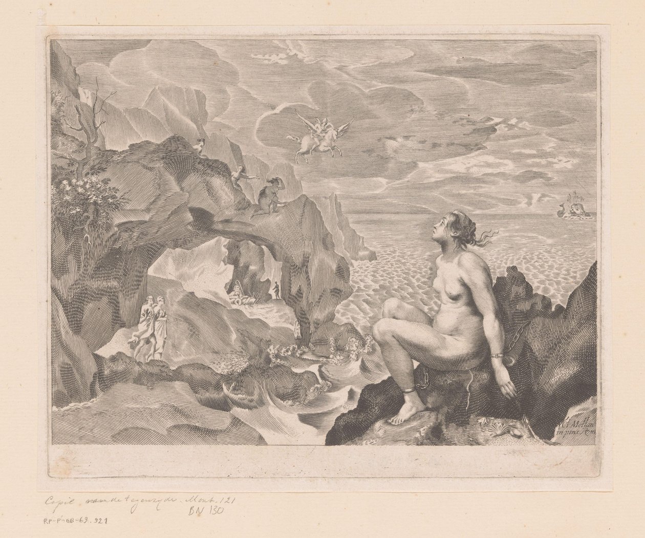 Perseus befreit Andromeda von Anonymous