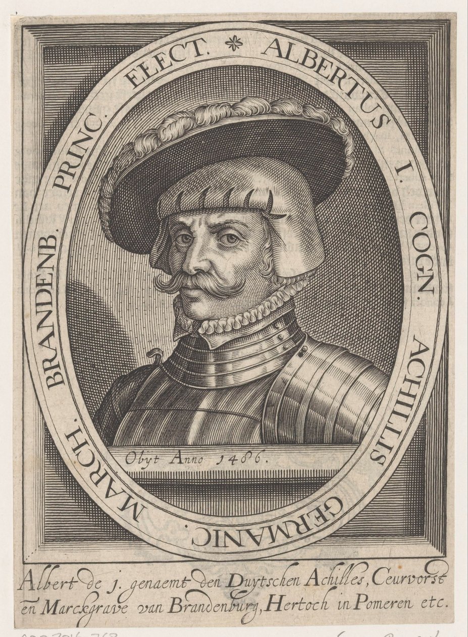 Porträt von Albrecht III. Achilles, Kurfürst von Brandenburg von Anonymous
