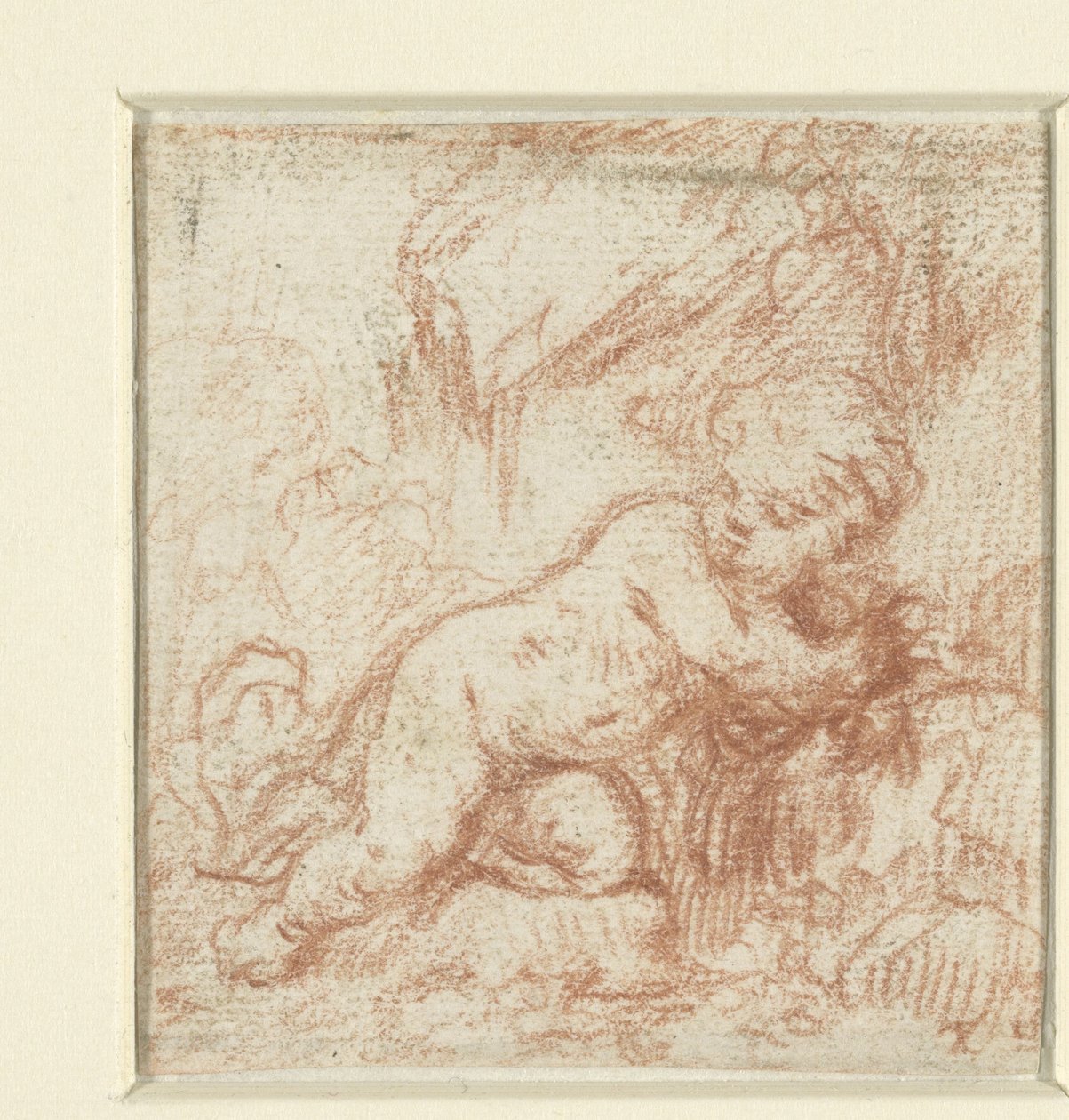 Putto in Landschaft von Anonymous