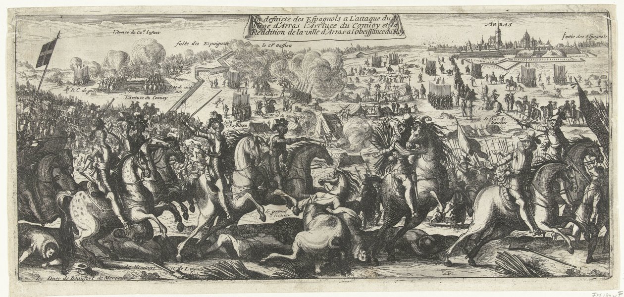 Reiterkampf bei Arras, 1640 von Anonymous