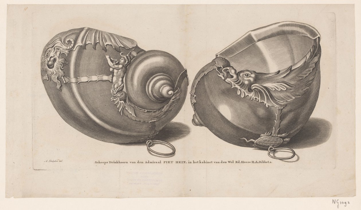 Schiffstrinkhorn von Admiral Piet Hein von Anonymous