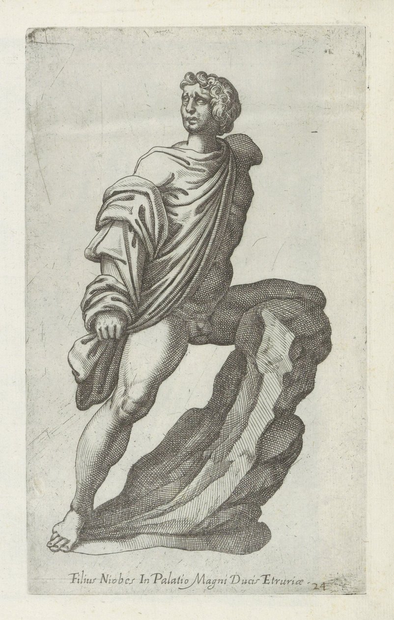 Skulptur eines Sohnes von Niobe von Anonymous