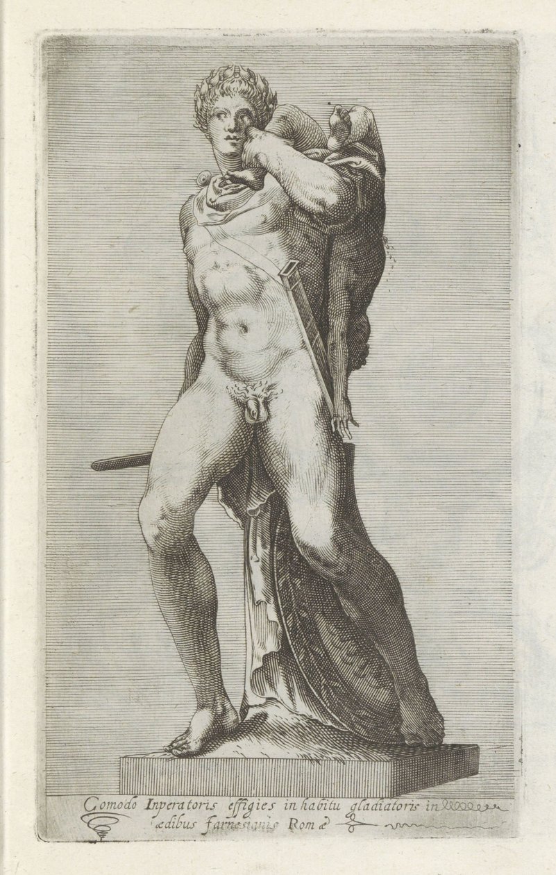 Skulptur von Kaiser Commodus als Gladiator von Anonymous