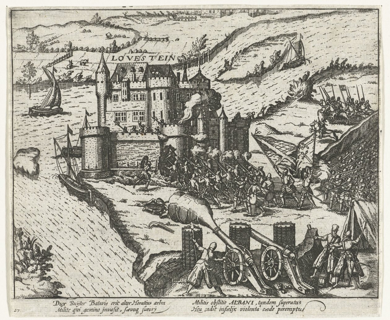 Schloss Loevestein von Herman de Ruiter eingenommen, 1570 von Anonymous