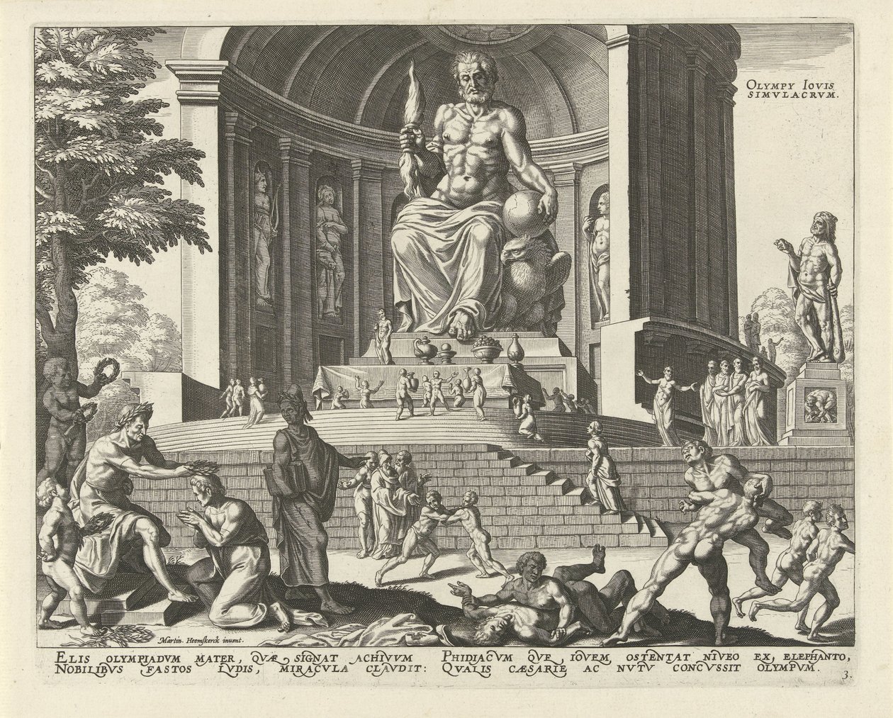 Statue des Zeus in Olympia von Anonymous