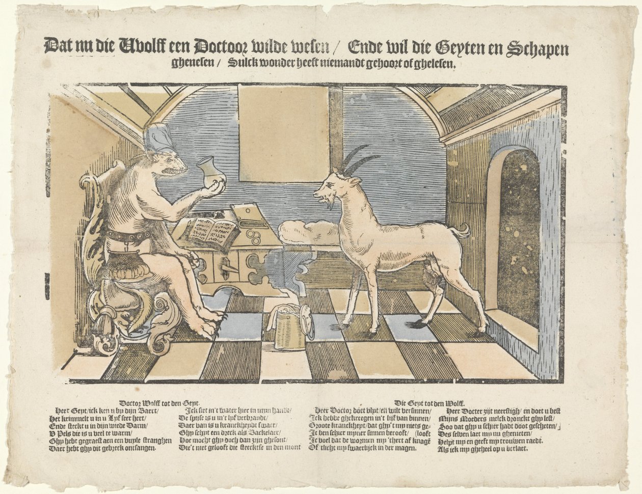 Der Wolf und die Ziege von Anonymous