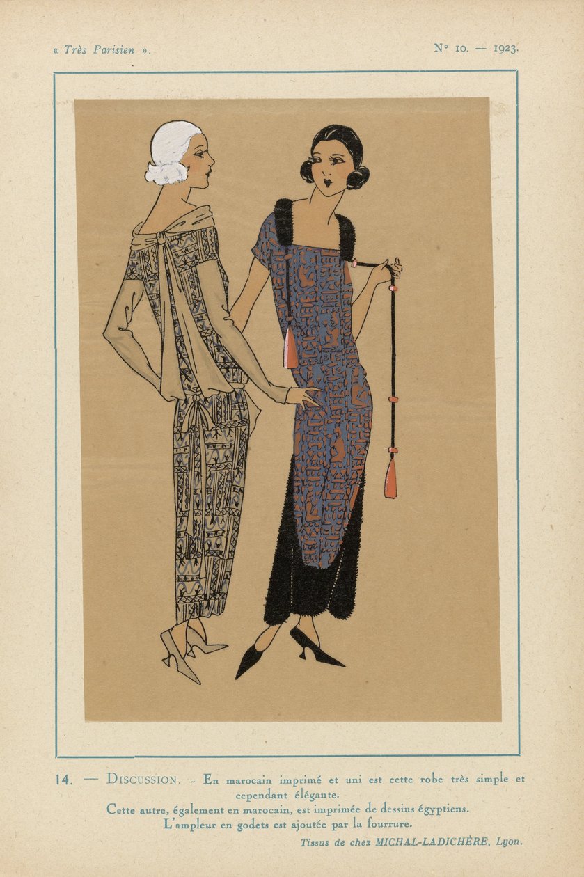 Très Parisien, 1923, No 10: 14.- DISCUSSION. - In bedrucktem Marokkan... von Anonymous