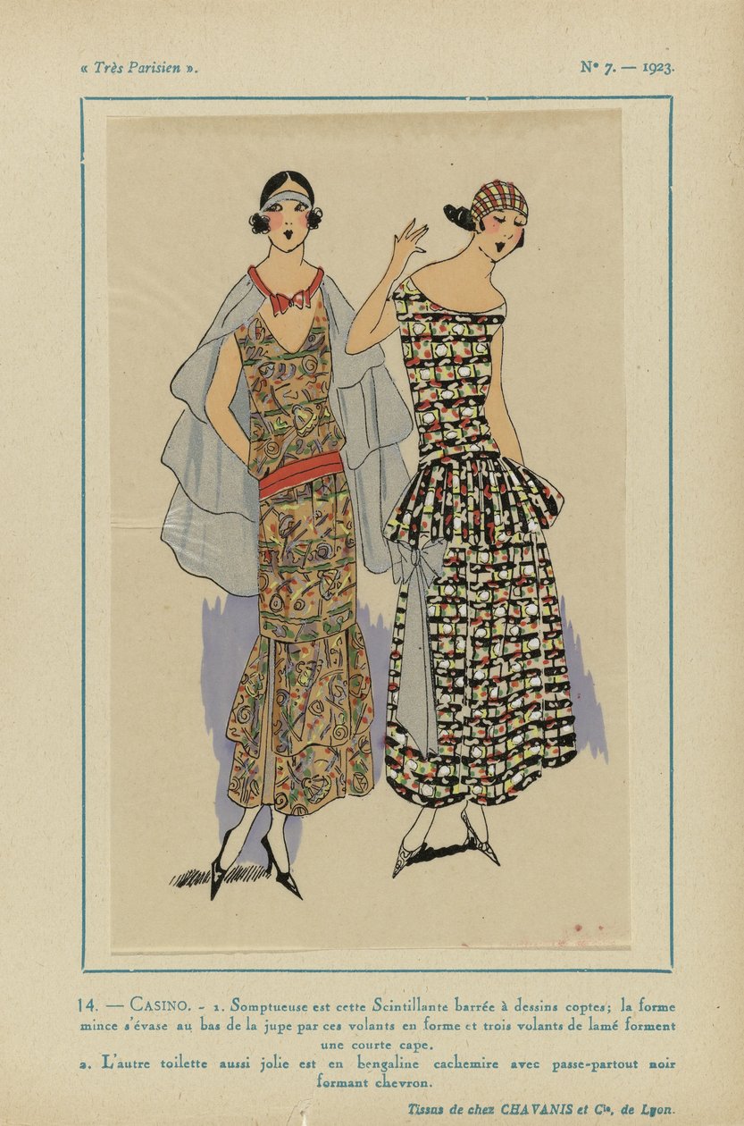 Très Parisien, 1923, Nr. 7: 14.- CASINO. / 1. Prunkvoll ist dieses Glitzernde... von Anonymous
