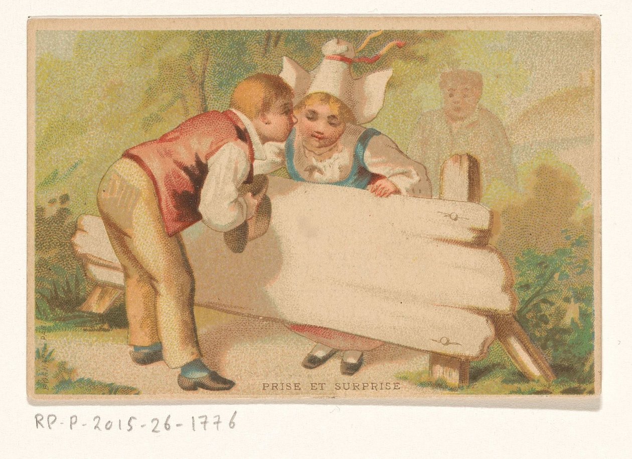 Visitenkarte der Witwe Joseph van Ishoven, Buchhandlung in Antwerpen von Anonymous