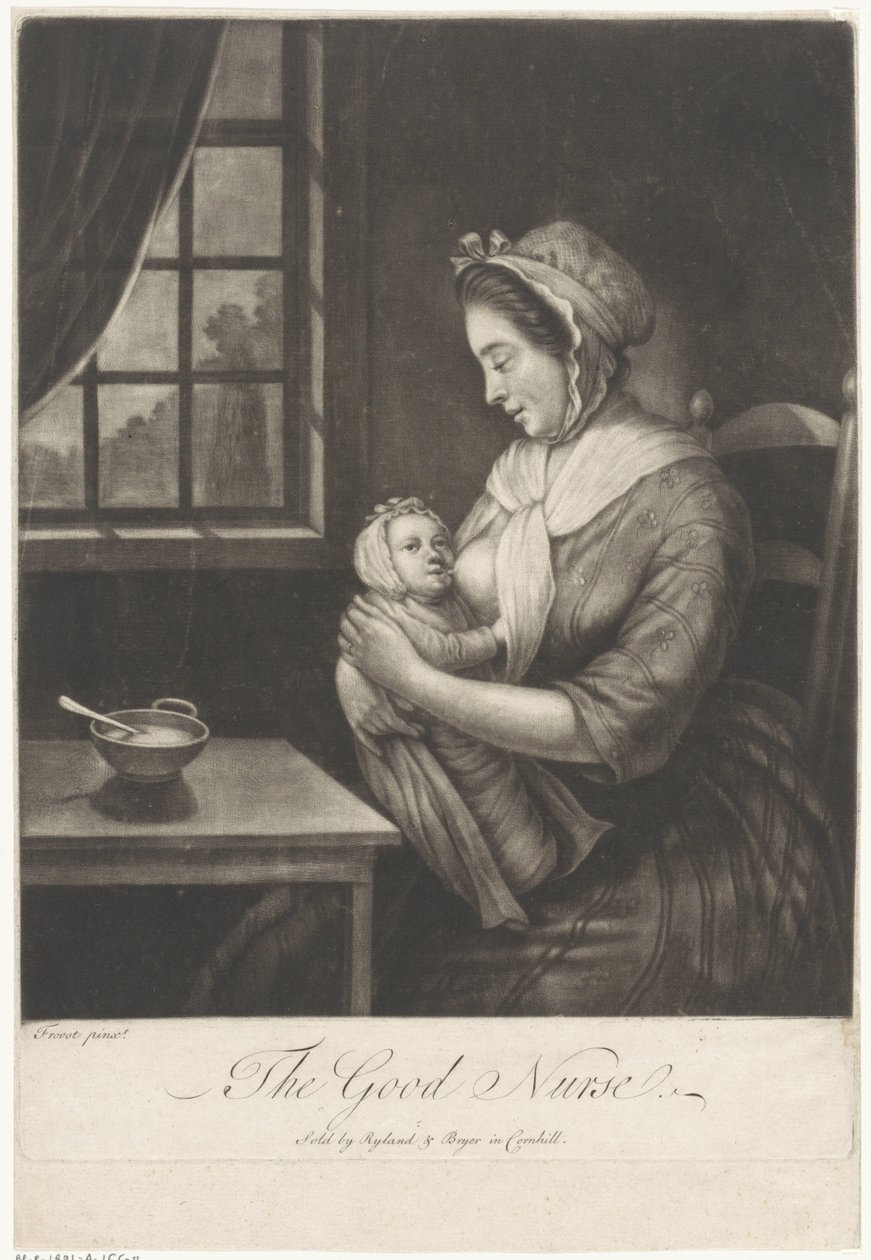 Frau gibt Stillen
The Good Nurse (Titel auf dem Objekt) von Anonymous