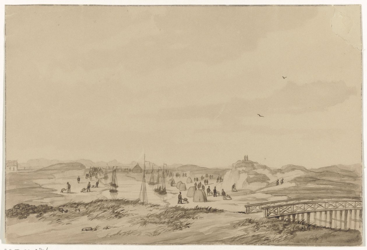 Sandgrube in den Dünen bei Den Haag, 1846 von Anonymous