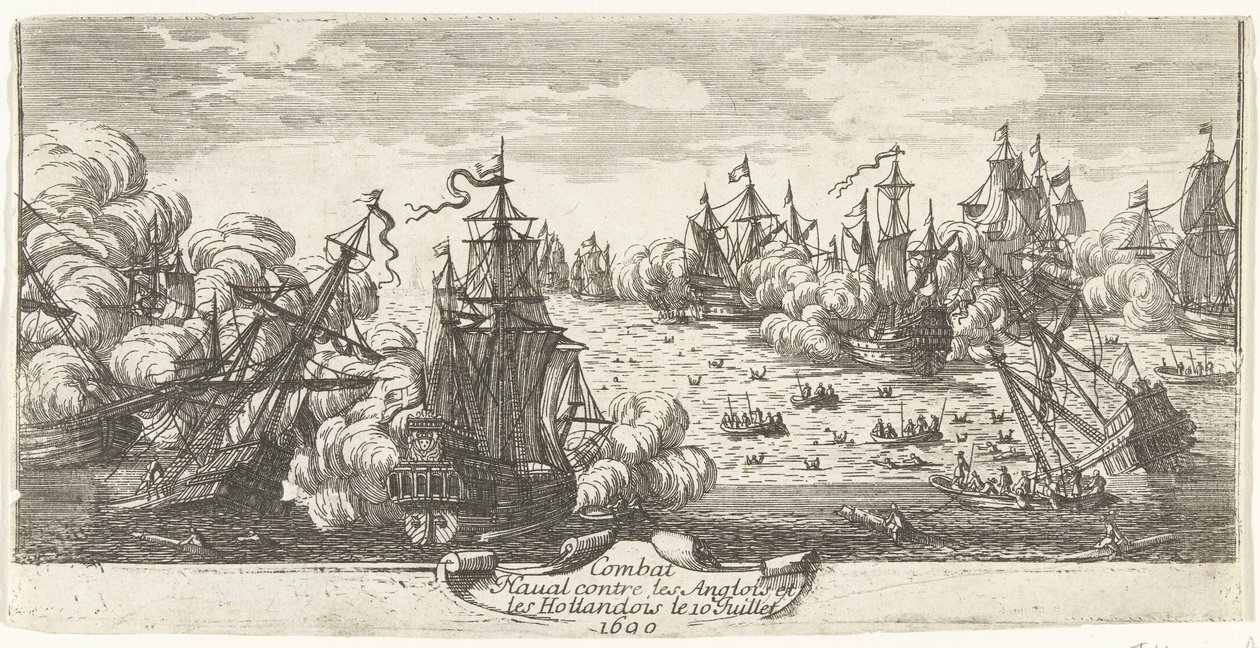 Seeschlacht bei Beachy Head, 1690 von Anonymous