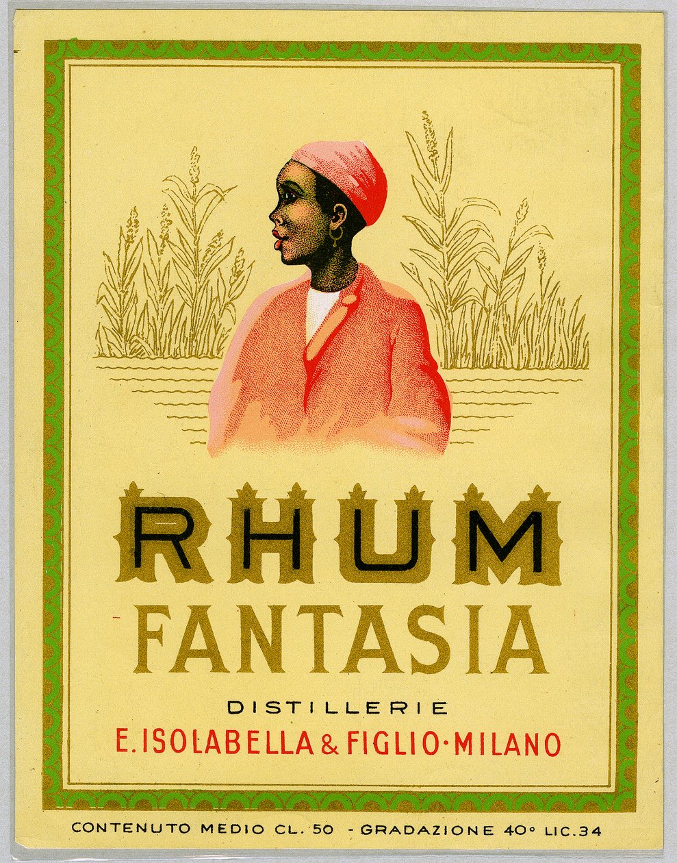 Werbung für Fantasia-Rum, Zuckerrohrplantage (Anfang des 20. Jahrhunderts) von Anonymous Anonymous